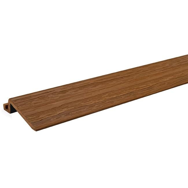 Aura 1 in. H X 24 in. L Prefinished Honey Teak Polystyrene Floor Transition