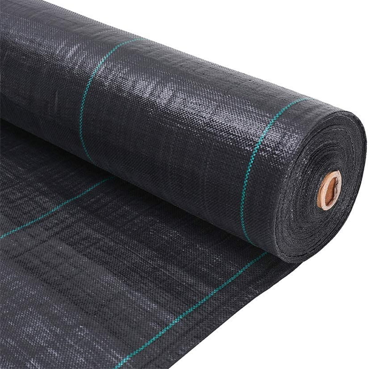 Weed Barrier Landscape Fabric 3ft X 250ft - 5oz Woven Polypropylene, Black, Heavy-Duty Weed Control Mat For Garden & Driveway