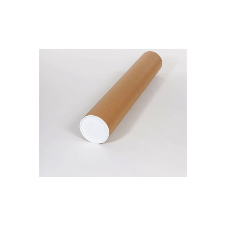  Colarr 6 Pcs Mailing Tubes with Caps for Packaging Posters  Round Kraft Tube Mailers 3 x 48 Inches Waterproof Cardboard Mailers  Document Protector Tube for Shipping Storage Packing Artwork : Office  Products