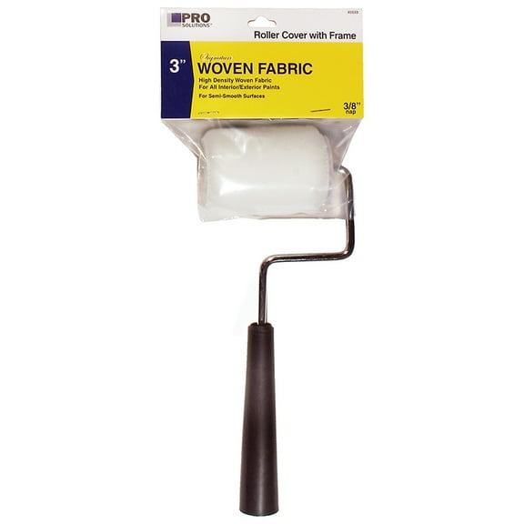 3 x 3/8 Nap Pro Solutions 45533 Signature, White Woven Roller Cover with Frame