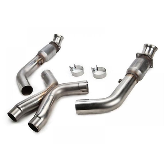 3 x 3 in. Green Cat Stainless Steel X-Pipe Header Required for 2014 Plus Chevy Corvette C7