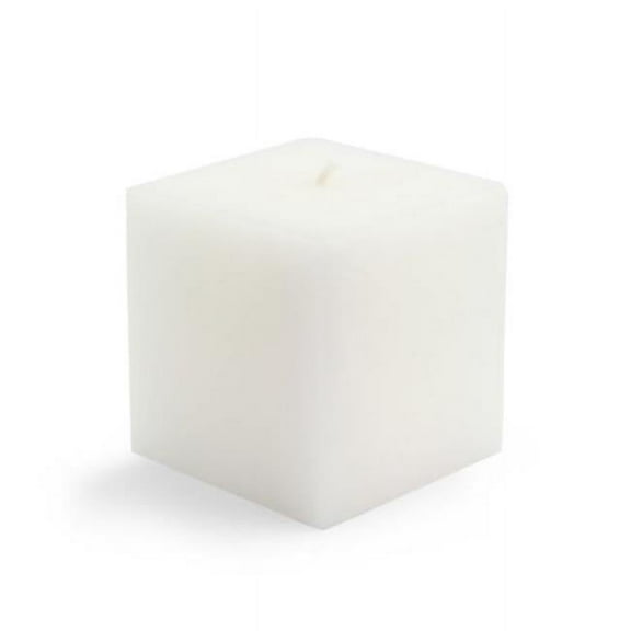 3 x 3 in. Square Pillar Candles, White