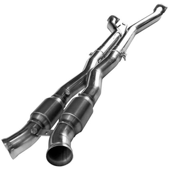 3 x 3 in. Stainless Steel Catted X-Pipe for 1997-2004 Chevy Corvette