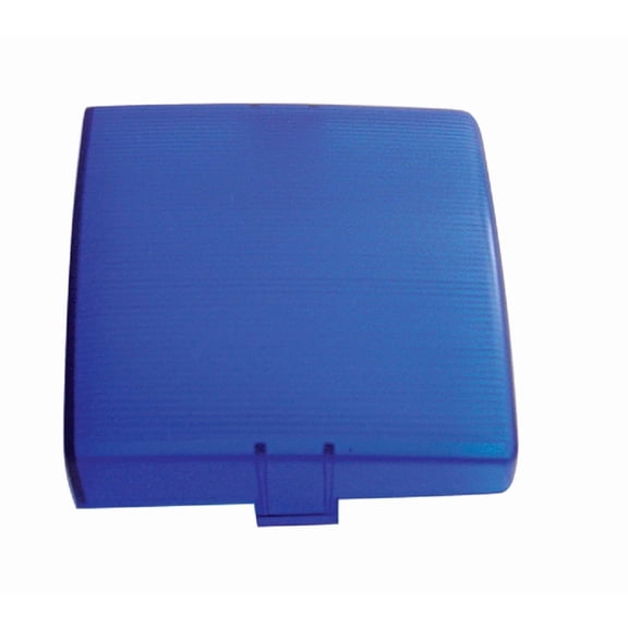 3" x 3" square dome light lens compatible with FL, Kenworth, Peterbilt - Blue