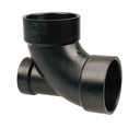 thumbnail image 1 of 3" x 3" x 2" Hub ABS DWV 90° Elbow with Low Heel Inlet, 1 of 4