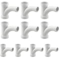 thumbnail image 1 of 3" x 3" x 2" PVC DWV Combination Wye & 1/8 Bend 45° Elbow Reducing Hub, White PVC Drain, (10 Pack), 1 of 7