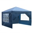 thumbnail image 1 of 3 x 3m Two Doors & Two Windows Practical Waterproof Right-Angle Folding Tent Blue, 1 of 5