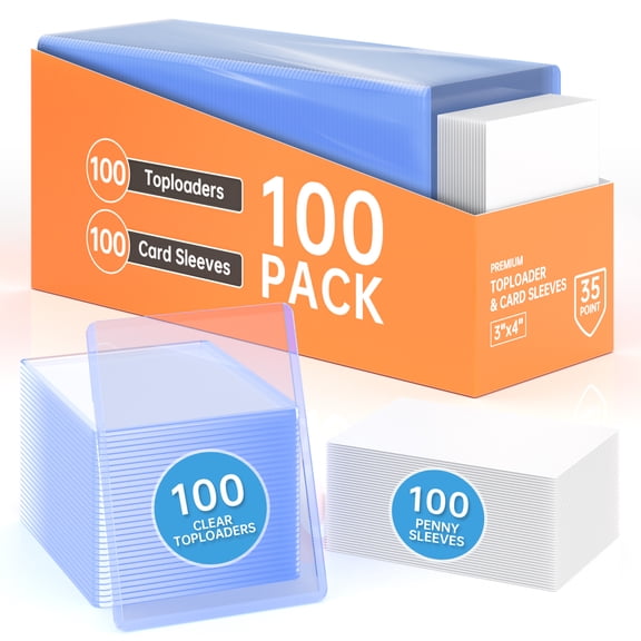 3" x 4" 200-Pack Top Loaders for Cards, Card Sleeves with Anti-Scratch Surface, Penny Sleeves with Ultra-Clear View & Secure Fit, Designed for Collectible Card Storage & Display