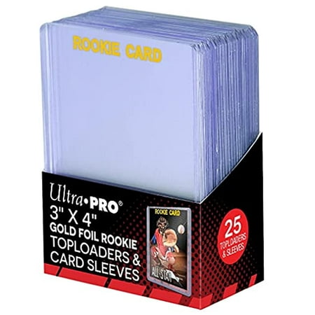 Ultra Pro 3" X 4" Rookie 35PT Toploader with Card Sleeves 25ct
