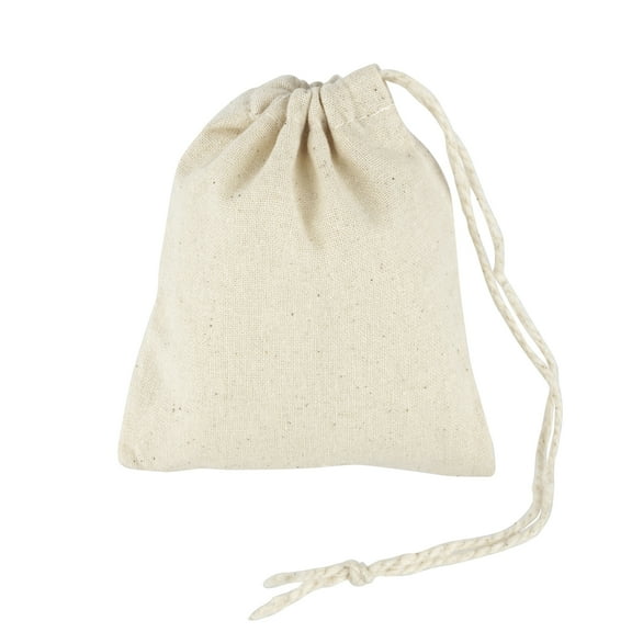 3" x 4" Cream Favor Muslin Bags by Celebrate It - 50ct.