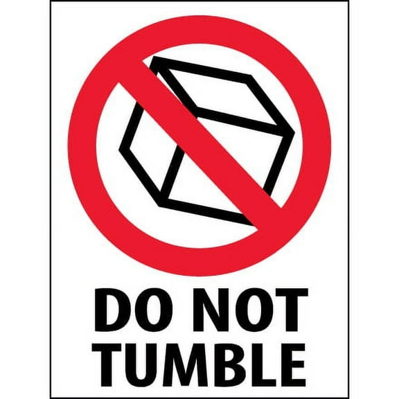 3 x 4" "Do Not Tumble" Labels 500/Roll