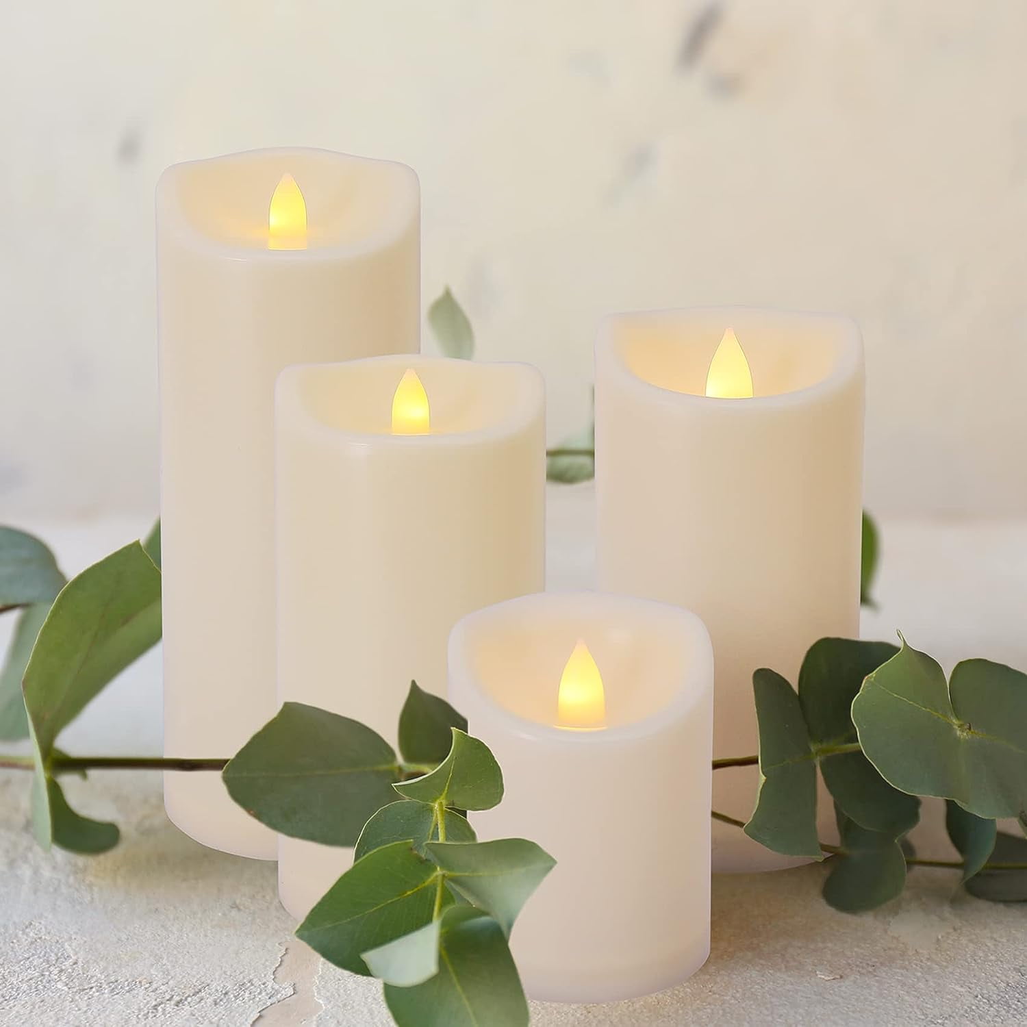 3" x 4" Elegant Glow Flameless Candles with Remote and Timer