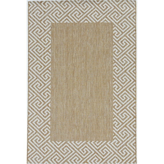 3' x 4' Natural Polypropylene Area Rug