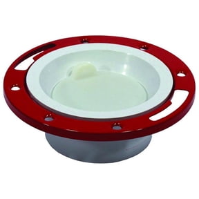 3" x 4" PVC Closet Flange with Metal Ring and Knockout ,PartNo C52345 JonesSteph