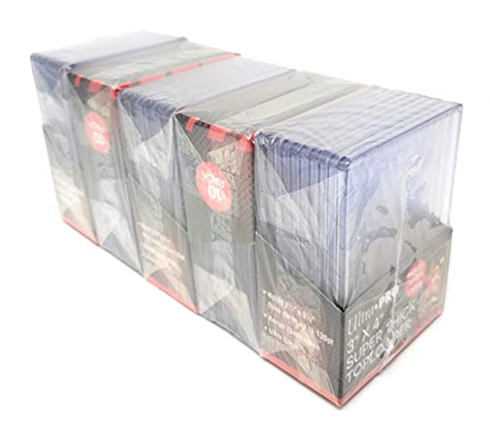 Ultra Pro 3" X 4" SUPER THICK 360PT Toploader - 5 Stück