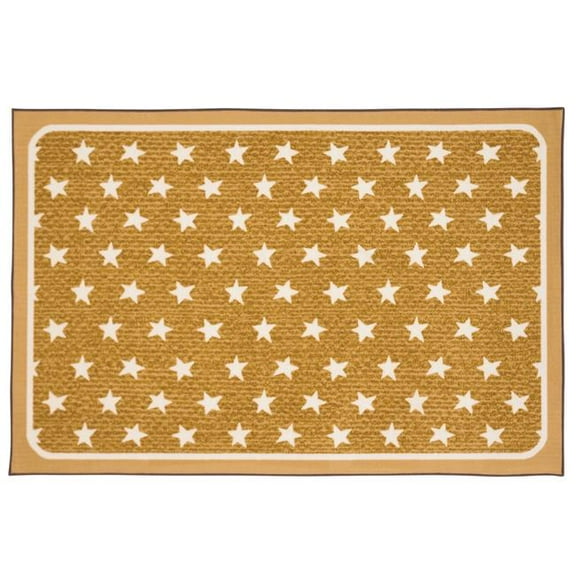 3 x 4 ft. 6 in. Super Stars Decorative Rectangle Rug - Brown
