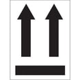 thumbnail image 1 of 3 x 4 in. - Two up Arrows Over Black Bar Labels - Roll of 500, 1 of 1