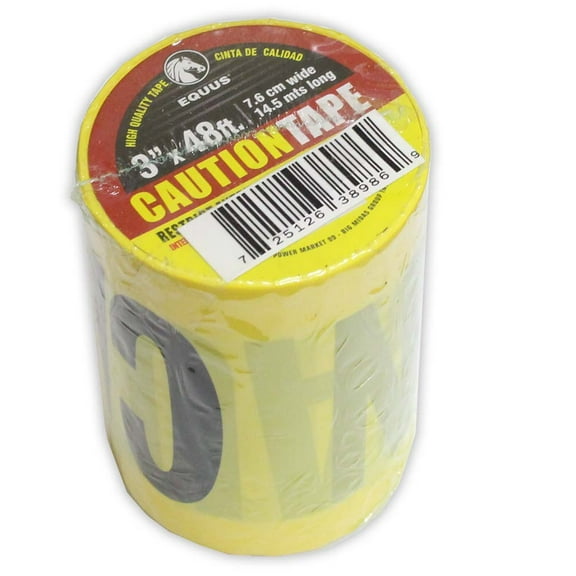 3" x 48' Yellow "Caution" Tape (Equus: TA-98651)