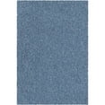 thumbnail image 1 of 3' x 5.25' Solid Blue Rectangular Shag Area Throw Rug, 1 of 2