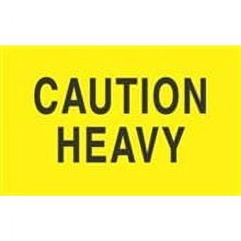 SSBM 3 x 5" Caution Heavy Label, Shipping Mover Stickers 500/Pack