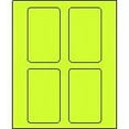 thumbnail image 1 of 3" x 5" Chartreuse Fluorescent Labels for Laser Printers, Inkjet Printers or Copier Machines. (GL3050 CH), 1 of 1
