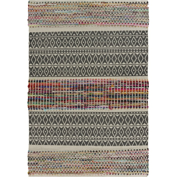 3â€™ x 5â€™ Colorful Traditional Chindi Area Rug