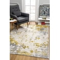 thumbnail image 1 of 3â€™ x 5â€™ Gold and Gray Abstract Area Rug, 1 of 7