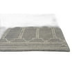 thumbnail image 1 of 3' x 5' Grey Geometric Pattern Wool Area Rug, 1 of 4