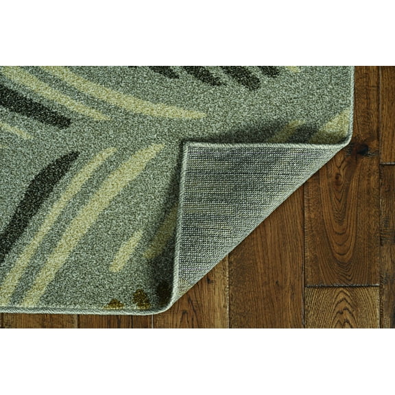 3' x 5' Grey Polypropylene Rug