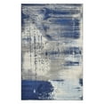 thumbnail image 1 of 3' x 5' Ice Blue Abstract Brushstrokes Area Rug, 1 of 11