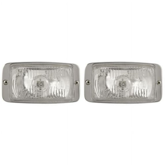 3 x 5 In. Chrome Bezel Driving Lamp - Clear