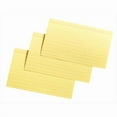 thumbnail image 1 of 3 x 5 In. Heavyweight Ruled Index Card, Canary, Pack - 100, 1 of 1