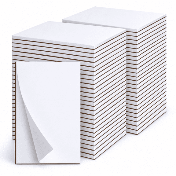 3 x 5 Inch 36 Pack White Small Memo Writing Pads 50 Sheets Per Pad