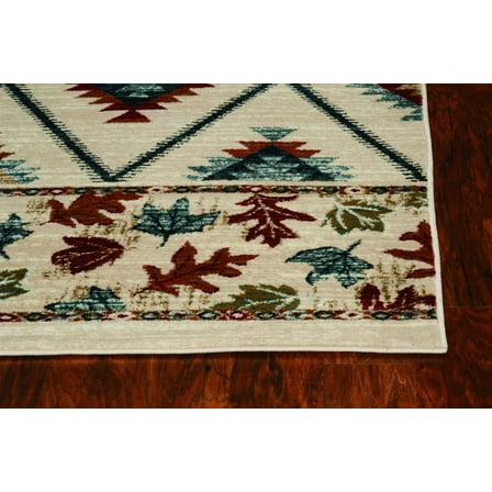 3' x 5' Ivory Polypropylene Rug