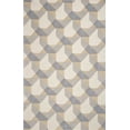 thumbnail image 1 of 3' x 5' Ivory or Grey Geometric Wool Area Rug, 1 of 5