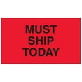 thumbnail image 1 of 3 x 5" Must Ship Today Label Wharehouse Stickers [Pack of 500], 1 of 1