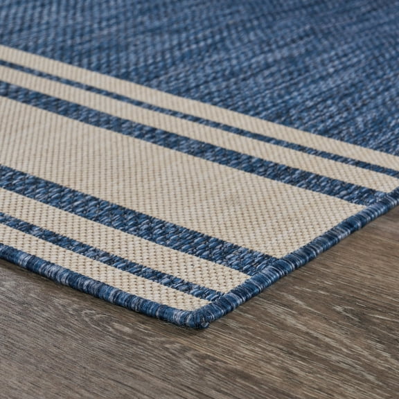 3â€™ x 5â€™ Navy Nautical Indoor Outdoor Area Rug