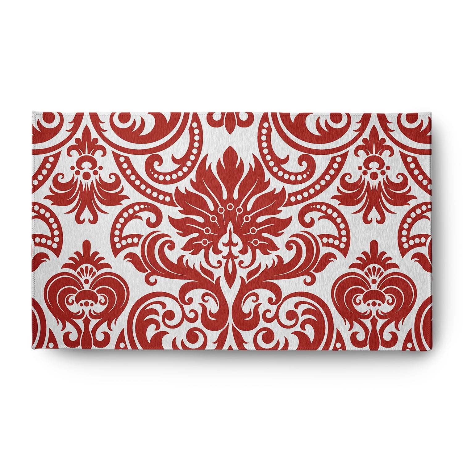3' x 5' Simply Daisy Alexys French Country Chenille Area Rug, Orange-Red