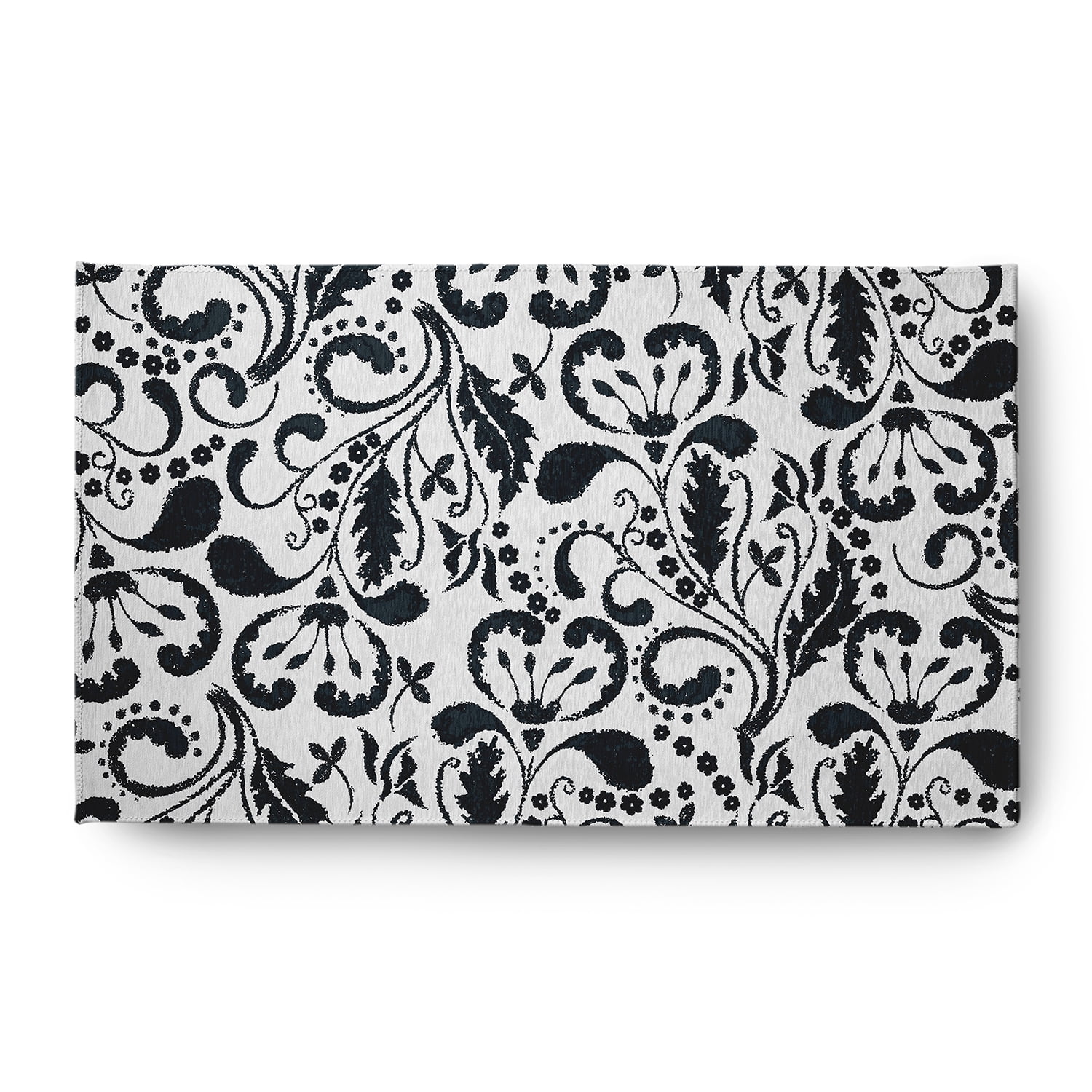 3' x 5' Simply Daisy Aurora French Country Chenille Area Rug, Black