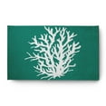 thumbnail image 1 of 3' x 5' Simply Daisy Big Seaweed Beach Style Chenille Area Rug, Kelly Green, 1 of 4