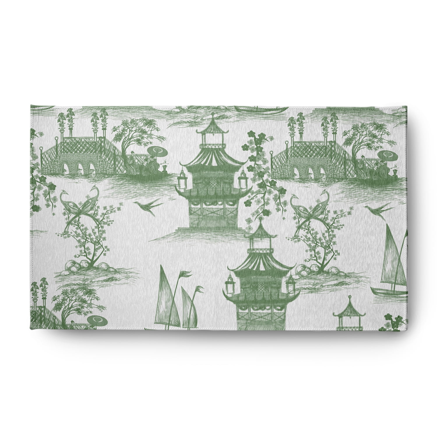 3' x 5' Simply Daisy China Old Oriental Chenille Area Rug, Green