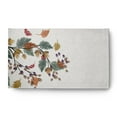 thumbnail image 1 of 3' x 5' Simply Daisy Colorful Leaves Cabin & Lodge Chenille Area Rug, Orange, 1 of 4