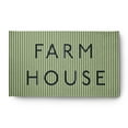 thumbnail image 1 of 3' x 5' Simply Daisy Farmhouse Ticking Farmhouse Chenille Area Rug, Light Olive Green, 1 of 4