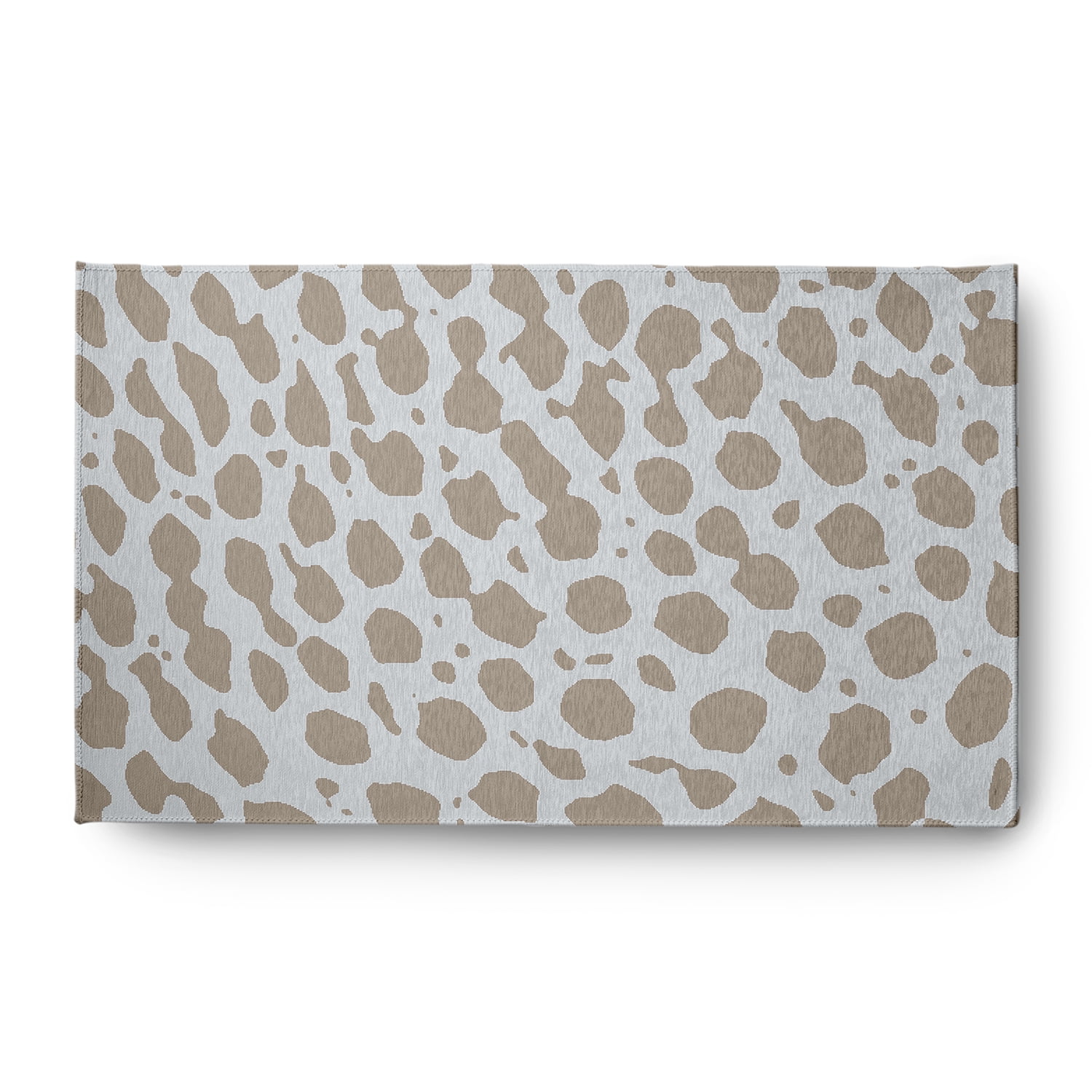 3' x 5' Simply Daisy Leopard Pattern Modern & Contemporary Chenille Area Rug, Brown