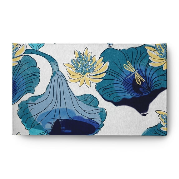 3' x 5' Simply Daisy Lotokoi Oriental Chenille Area Rug, Blue