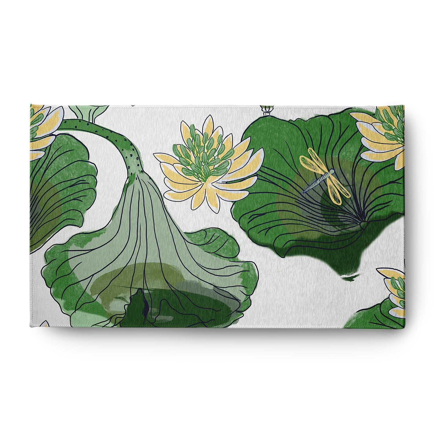 3' x 5' Simply Daisy Lotokoi Oriental Chenille Area Rug, Green