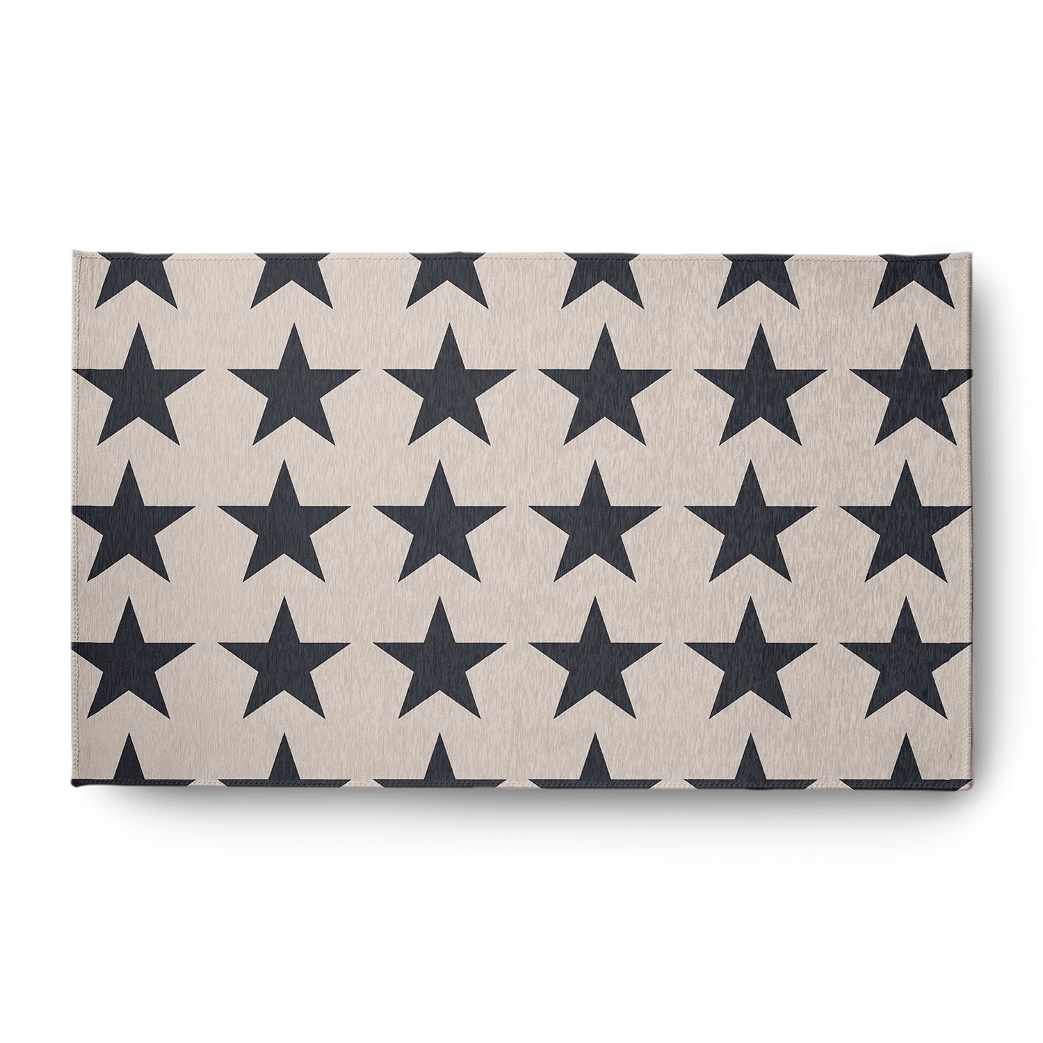 3' x 5' Simply Daisy Stars Americana Chenille Area Rug, Blue
