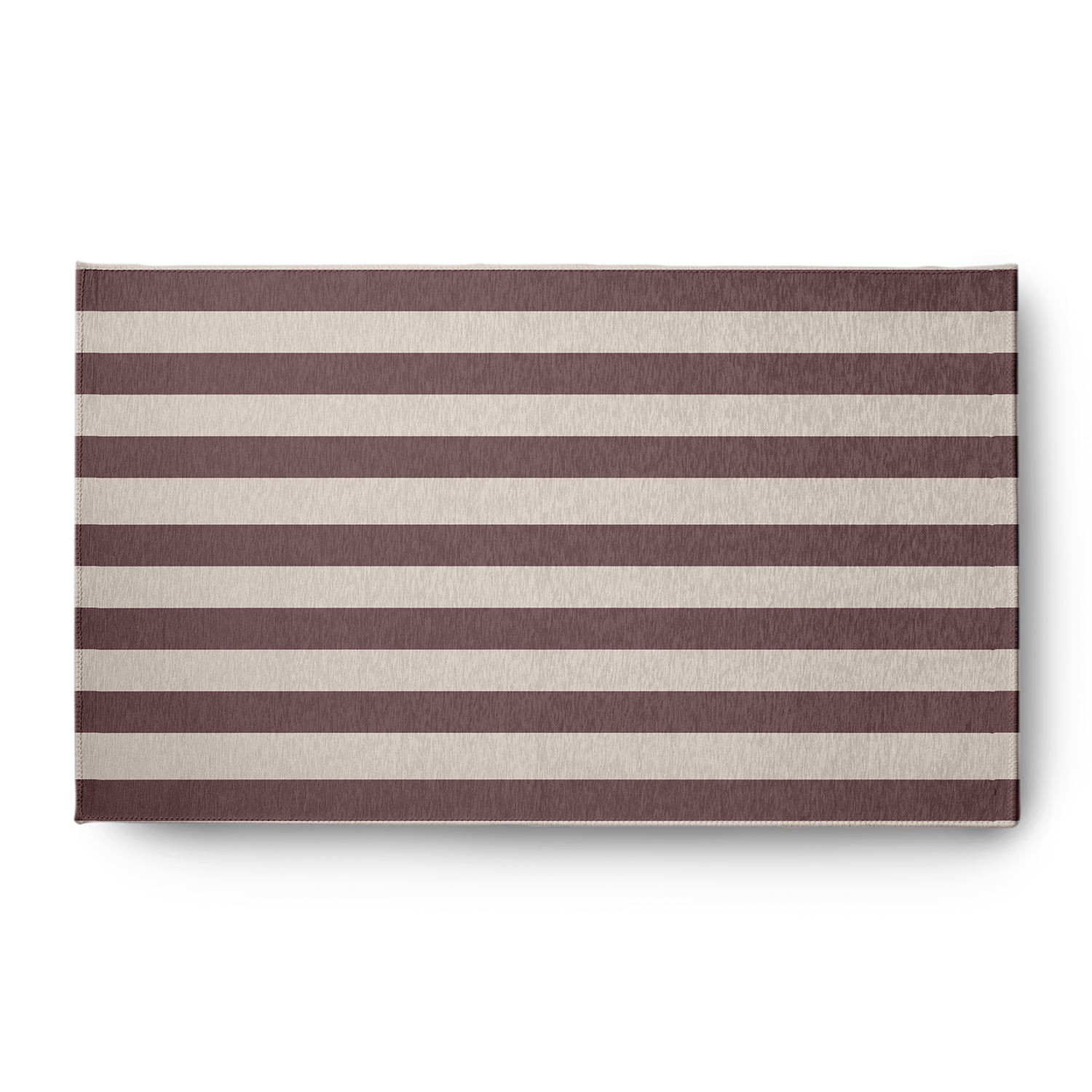 3' x 5' Simply Daisy Stripes Americana Chenille Area Rug, Red