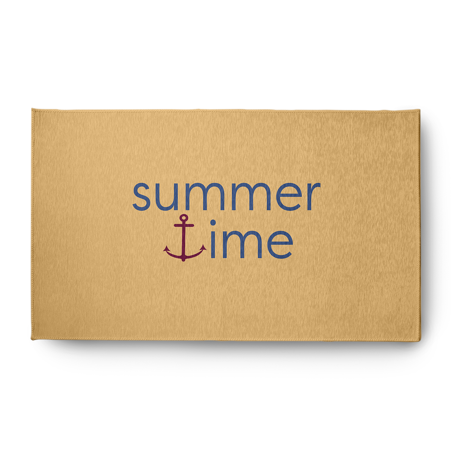 3' x 5' Simply Daisy Summer Time Anchored Beach Style Chenille Area Rug, Nautical Navy