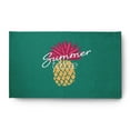 thumbnail image 1 of 3' x 5' Simply Daisy Summer Time Pineapple Tropical Chenille Area Rug, Kelly Green, 1 of 4